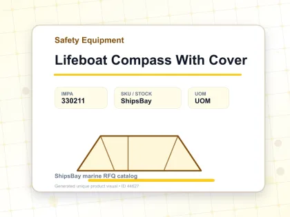 Lifeboat Compass With Cover - Safety Equipment - IMPA 330211