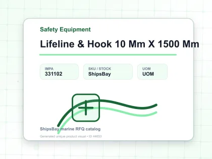 Lifeline & Hook 10 Mm X 1500 Mm - Safety Equipment - IMPA 331102