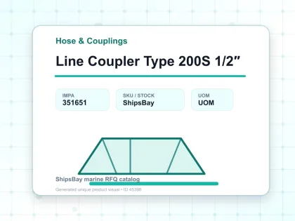 Line Coupler Type 200S 1/2″ - Hose & Couplings - IMPA 351651