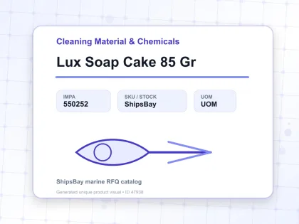 Lux Soap Cake 85 Gr - Cleaning Material & Chemicals - IMPA 550252