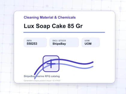 Lux Soap Cake 85 Gr - Cleaning Material & Chemicals - IMPA 550253