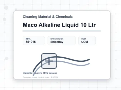 Maco Alkaline Liquid 10 Ltr - Cleaning Material & Chemicals - IMPA 551016