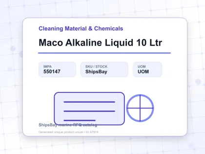 Maco Alkaline Liquid 10 Ltr - Cleaning Material & Chemicals - IMPA 550147