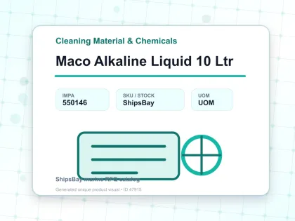 Maco Alkaline Liquid 10 Ltr - Cleaning Material & Chemicals - IMPA 550146