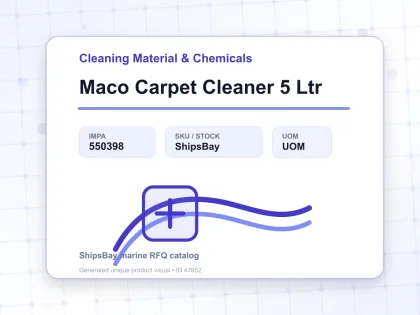 Maco Carpet Cleaner 5 Ltr - Cleaning Material & Chemicals - IMPA 550398