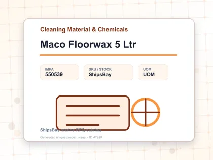 Maco Floorwax 5 Ltr - Cleaning Material & Chemicals - IMPA 550539
