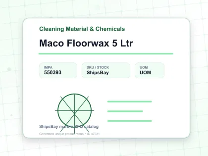 Maco Floorwax 5 Ltr - Cleaning Material & Chemicals - IMPA 550393