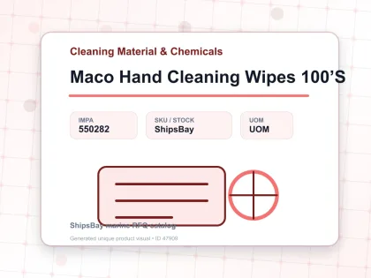 Maco Hand Cleaning Wipes 100’S - Cleaning Material & Chemicals - IMPA 550282