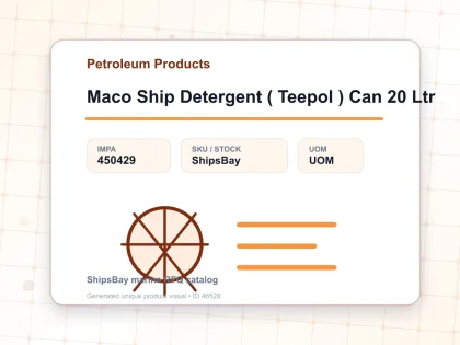 Maco Ship Detergent ( Teepol ) Can 20 Ltr - Petroleum Products - IMPA 450429