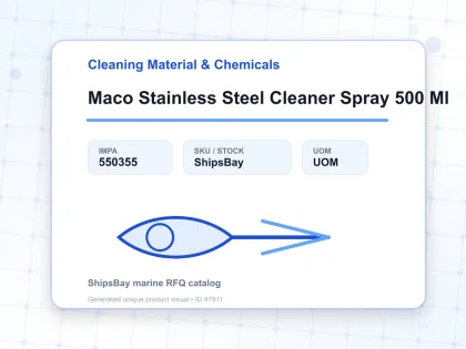 Maco Stainless Steel Cleaner Spray 500 Ml - Cleaning Material & Chemicals - IMPA 550355