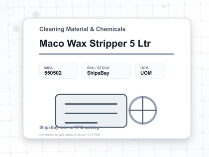 Maco Wax Stripper 5 Ltr - Cleaning Material & Chemicals - IMPA 550502