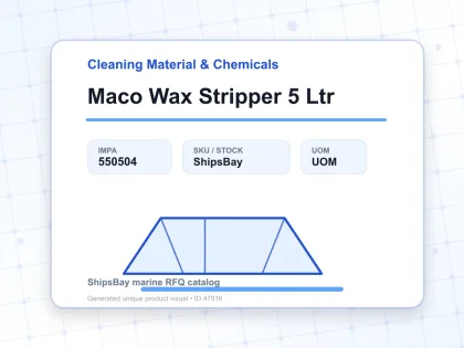 Maco Wax Stripper 5 Ltr - Cleaning Material & Chemicals - IMPA 550504