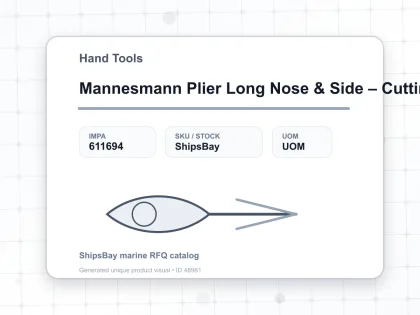 Mannesmann Plier Long Nose & Side – Cutting Insul. Handle 120 Mm - Hand Tools - IMPA 611694