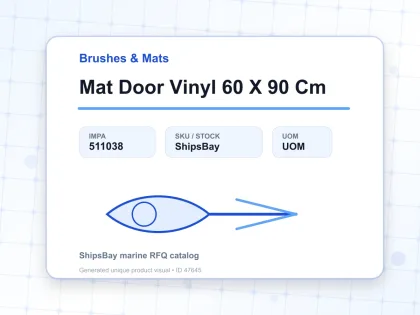 Mat Door Vinyl 60 X 90 Cm - Brushes & Mats - IMPA 511038