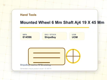 Mounted Wheel 6 Mm Shaft Aj4 19 X 45 Mm - Hand Tools - IMPA 614596