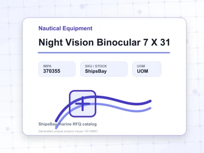Night Vision Binocular 7 X 31 - Nautical Equipment - IMPA 370355