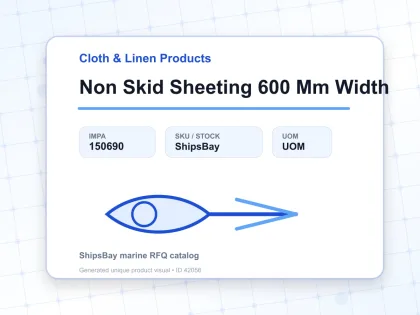 Non Skid Sheeting 600 Mm Width - Cloth & Linen Products - IMPA 150690