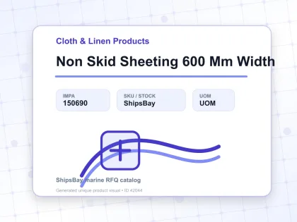 Non Skid Sheeting 600 Mm Width - Cloth & Linen Products - IMPA 150690