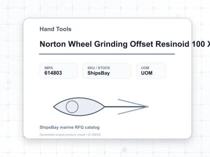 Norton Wheel Grinding Offset Resinoid 100 X 6,4 X 16 Mm Metal / Stainless Steel - Hand Tools - IMPA 614803