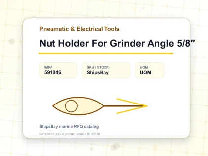 Nut Holder For Grinder Angle 5/8″ - Pneumatic & Electrical Tools - IMPA 591046