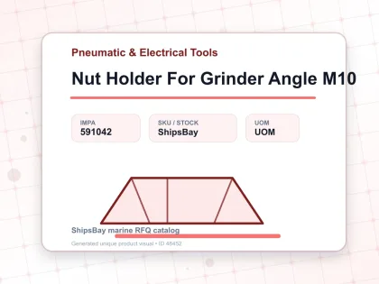 Nut Holder For Grinder Angle M10 - Pneumatic & Electrical Tools - IMPA 591042