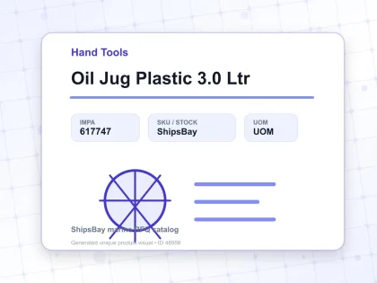 Oil Jug Plastic 3.0 Ltr - Hand Tools - IMPA 617747