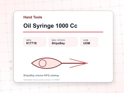 Oil Syringe 1000 Cc - Hand Tools - IMPA 617718