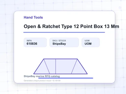 Open & Ratchet Type 12 Point Box 13 Mm - Hand Tools - IMPA 610836