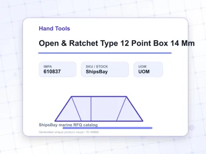 Open & Ratchet Type 12 Point Box 14 Mm - Hand Tools - IMPA 610837