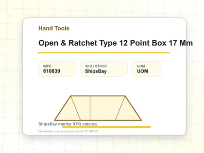 Open & Ratchet Type 12 Point Box 17 Mm - Hand Tools - IMPA 610839