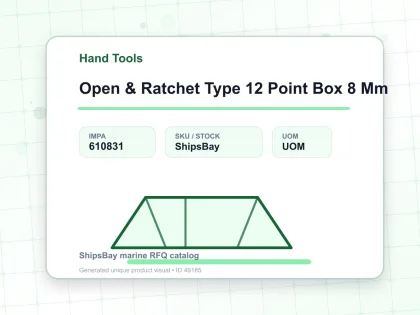 Open & Ratchet Type 12 Point Box 8 Mm - Hand Tools - IMPA 610831