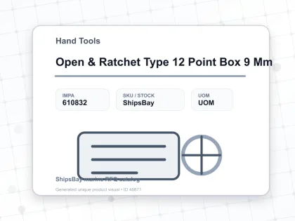 Open & Ratchet Type 12 Point Box 9 Mm - Hand Tools - IMPA 610832