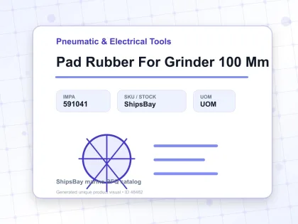 Pad Rubber For Grinder 100 Mm - Pneumatic & Electrical Tools - IMPA 591041
