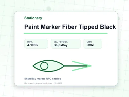 Paint Marker Fiber Tipped Black - Stationery - IMPA 470695