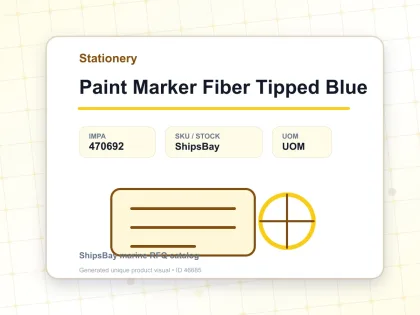 Paint Marker Fiber Tipped Blue - Stationery - IMPA 470692