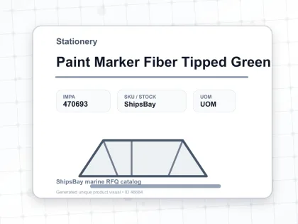 Paint Marker Fiber Tipped Green - Stationery - IMPA 470693