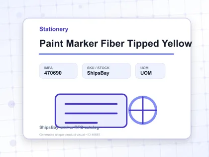 Paint Marker Fiber Tipped Yellow - Stationery - IMPA 470690