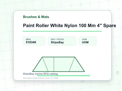 Paint Roller White Nylon 100 Mm 4″ Spare - Brushes & Mats - IMPA 510349