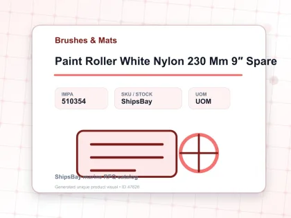 Paint Roller White Nylon 230 Mm 9″ Spare - Brushes & Mats - IMPA 510354