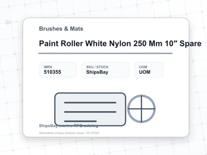 Paint Roller White Nylon 250 Mm 10″ Spare - Brushes & Mats - IMPA 510355