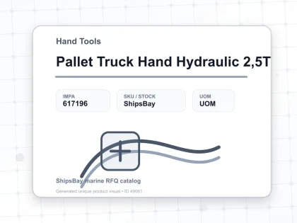 Pallet Truck Hand Hydraulic 2,5T - Hand Tools - IMPA 617196