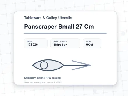 Panscraper Small 27 Cm - Tableware & Galley Utensils - IMPA 172526