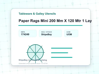 Paper Rags Mini 200 Mm X 120 Mtr 1 Lay - Tableware & Galley Utensils - IMPA 174249