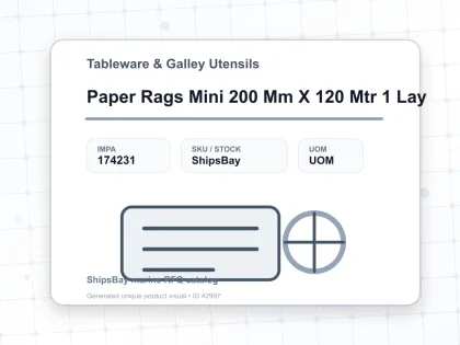 Paper Rags Mini 200 Mm X 120 Mtr 1 Lay - Tableware & Galley Utensils - IMPA 174231