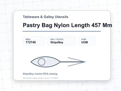 Pastry Bag Nylon Length 457 Mm - Tableware & Galley Utensils - IMPA 172748