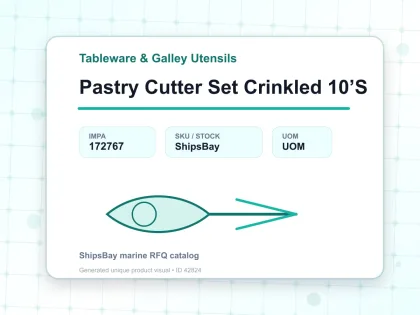 Pastry Cutter Set Crinkled 10’S - Tableware & Galley Utensils - IMPA 172767