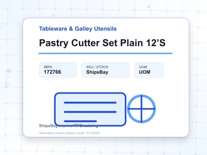 Pastry Cutter Set Plain 12’S - Tableware & Galley Utensils - IMPA 172766