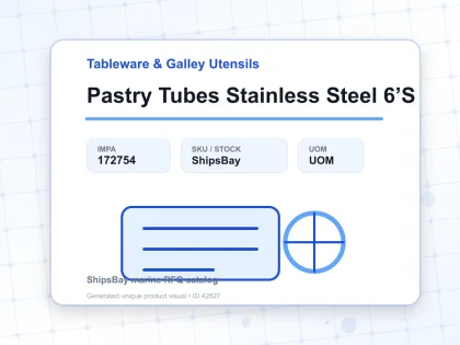 Pastry Tubes Stainless Steel 6’S - Tableware & Galley Utensils - IMPA 172754