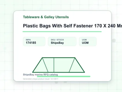 Plastic Bags With Self Fastener 170 X 240 Mm Bunch Of 100 Pcs - Tableware & Galley Utensils - IMPA 174185