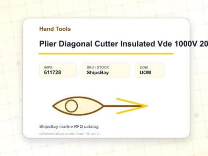 Plier Diagonal Cutter Insulated Vde 1000V 200 Mm - Hand Tools - IMPA 611728